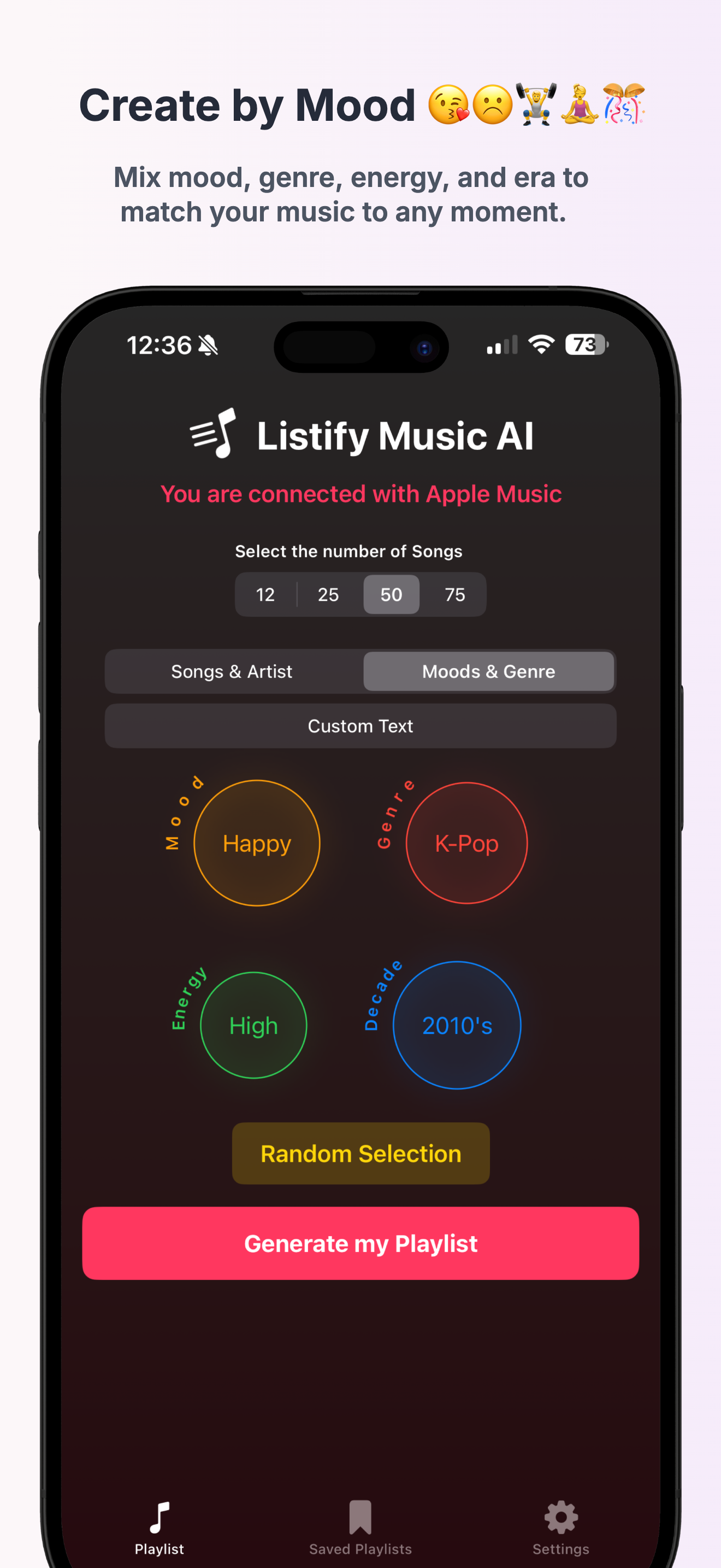 Listify Music AI Screenshot